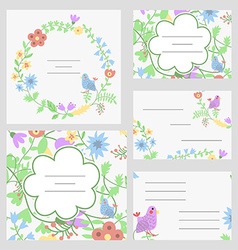 Cute invitation or wedding card Cute invitation or wedding card vector image