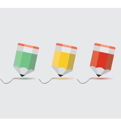 Pencil set vector image