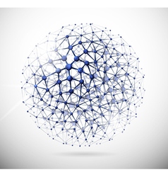 Molecular structure vector image