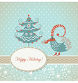 Christmas card vector image