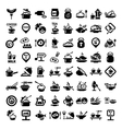 Big food icon set vector image