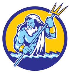 Poseidon vector image