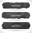 Grunge banners set vector image