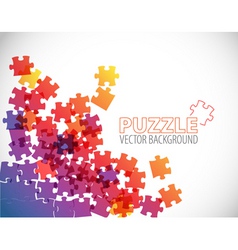 Abstract puzzle background vector image