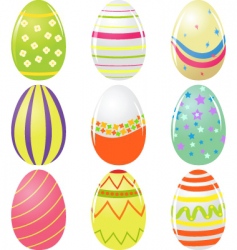 Easter eggs vector image