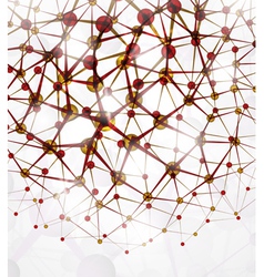 Abstract molecular structure vector image