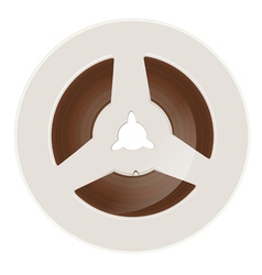 Retro magnetic tape vector image