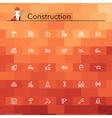 Construction Line Icons vector image