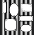 Wall with frames for paintings vector image