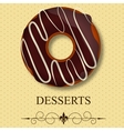 Dessert menu vector image