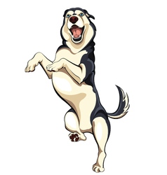 Happy Dog vector image