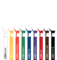 Karate background vector image
