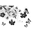 Floral design vector image