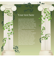 Ionic columns vector image
