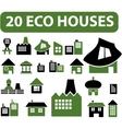 Simple houses vector image