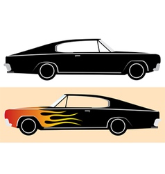 Retro car vector image