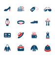 Clothes shop icon set Clothes shop icon set vector image