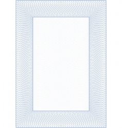 Guilloche frame vector image