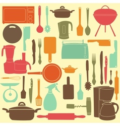 Kitchen tools for cooking vector image