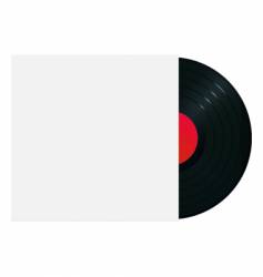 Vinyl record in sleeve vector image