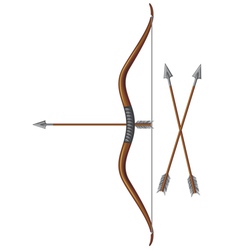 Bow and arrow vector image