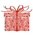 Stylized gift box vector image