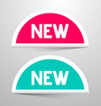 New Paper Labels Set vector image