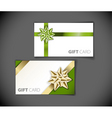 Set of modern gift card templates vector image