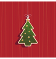 Christmas tree decoration vector image