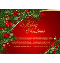 Christmas card vector image