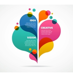 Abstract colorful background with text space vector image