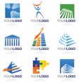 City real estate icons vector image