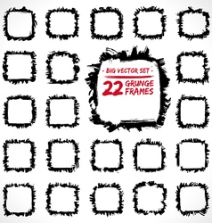 GRUNGE FRAMES SET vector image