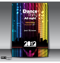 Urban dance party flyer vector image