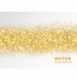 Sparkling glitter border isolated on transparent vector image