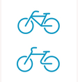 Bicycle icons vector image