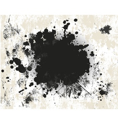 Grunge background with halftone vector image