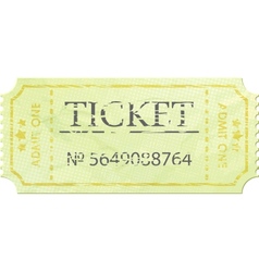 Ticket admit one vintage one EPS 8 vector image