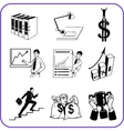 Items Office - business set vector image