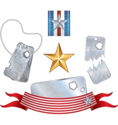 War symbols vector image