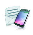 Detailed cell phone icon vector image
