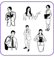 Office workers - business set vector image
