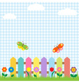 Flowers and butterflies vector image