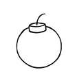 Bomb Doodle hand drawn object for design Bomb Doodle hand drawn object for design vector image