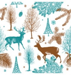Winter background vector image