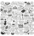 Sweet baking doodles vector image