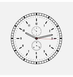 Clock on a white background vector image