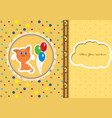 Baby shower card vector image