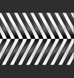 Black and white abstract glossy stripes Black and white abstract glossy stripes vector image