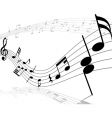 Musical notes vector image